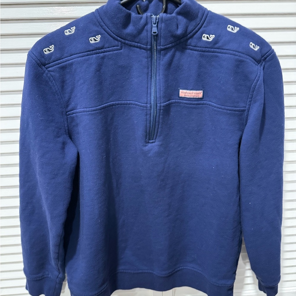 Vineyard Vines Women’s Blue Quarter-Zip Sweater